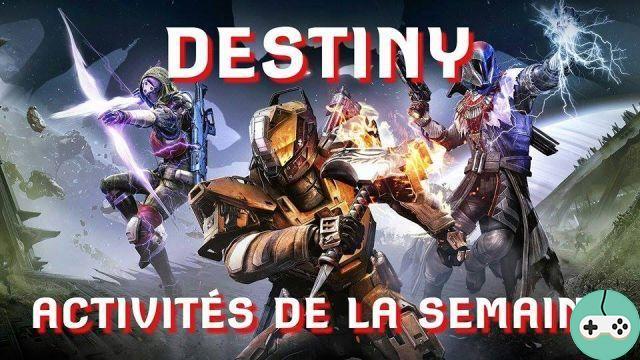 ▷ Destiny - Actividades semanales 04/05 🎮