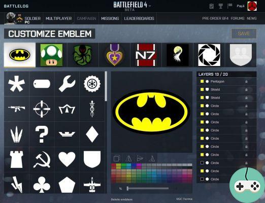 ▷ Importación / Exportación de emblemas (actualización) 🎮